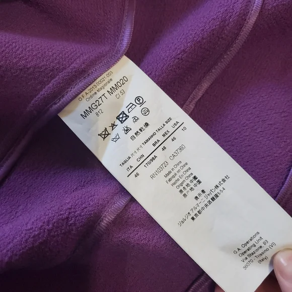 Armani Collezioni Purple Blazer - Picture 5 of 5